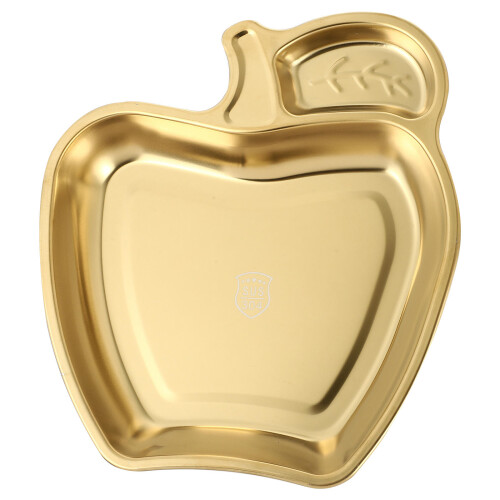 Apple Shape Serving Plate With Double Compartment For Food