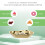Apple Shape Serving Plate With Double Compartment For Food 2