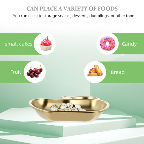 Apple Shape Serving Plate With Double Compartment For Food 1
