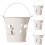 4pcs hollow storage buckets with handle for candy snack organizer 8