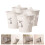 4pcs hollow storage buckets with handle for candy snack organizer 5