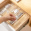 4Pcs Plastic Transparent Desk Drawer Organizer For Office Bathroom 8