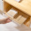 4Pcs Plastic Transparent Desk Drawer Organizer For Office Bathroom 6