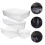 4Pcs Plastic Transparent Desk Drawer Organizer For Office Bathroom 10