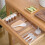 4Pcs Plastic Transparent Desk Drawer Organizer For Office Bathroom 7