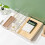 4Pcs Plastic Transparent Desk Drawer Organizer For Office Bathroom 5