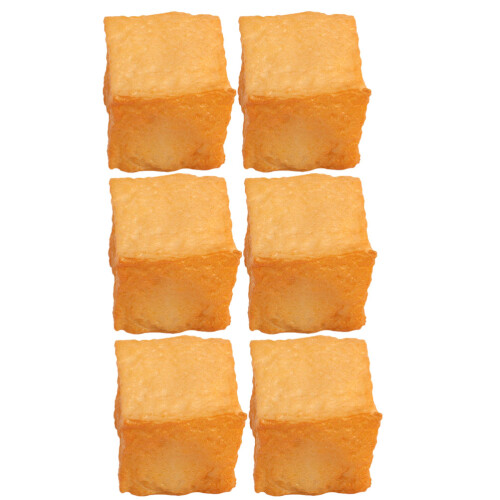 6Pcs Artificial Fish Tofu Model For Photography Prop