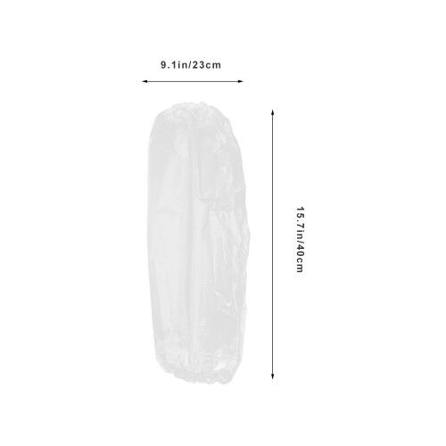 10Pcs Transparent Disposable Oversleeves Waterproof Dust-Proof 2