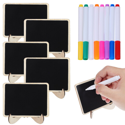 1 Set Small Chalkboard Signs Tabletop Message Board For Kitchen Notes 1