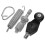 4pcs Iron Drum Pedal Spring Assembly Replacement Parts Silver 11