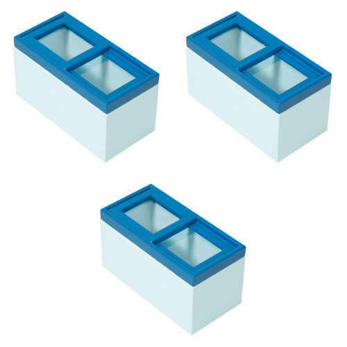 3Pcs Mini House Refrigerator Creative Horizontal Freezer Fridge Decor 2