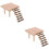 2 Pcs Wooden Hamster Squirrel Standing Board Ladder Platform 6
