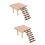 2 Pcs Wooden Hamster Squirrel Standing Board Ladder Platform 7