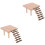 2 Pcs Wooden Hamster Squirrel Standing Board Ladder Platform 3