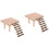2 Pcs Wooden Hamster Squirrel Standing Board Ladder Platform 4