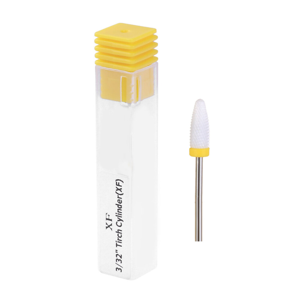 Aboofan Yellow Nail Drill Bits Grinding Head For Manicure Machine Maize Shaped