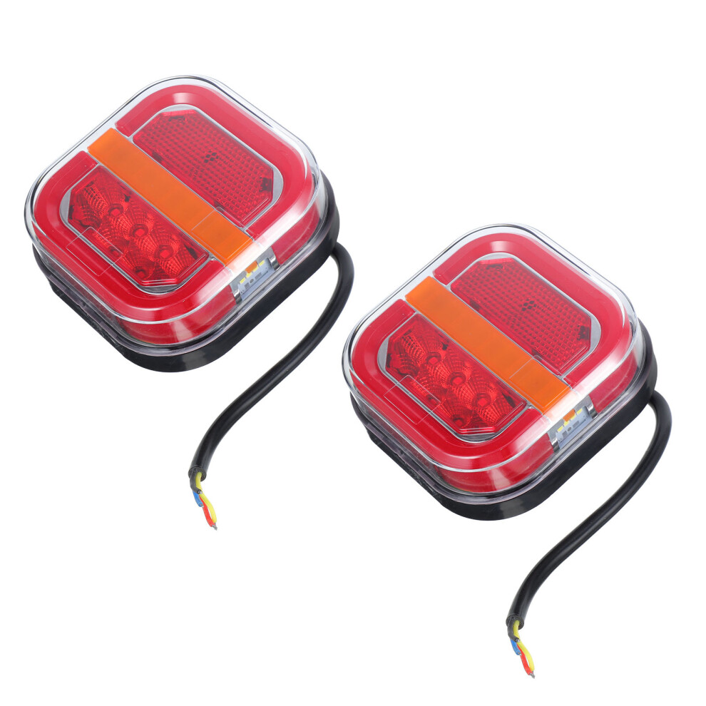 2Pcs Square Trailer S Waterproof For Boat Truck Rv Marine Light 3353682650368