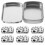 6Pcs Empty Sundries Organizer Iron Rectangular Storage Box 8