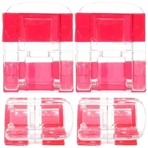 16 Pcs Self-Adhesive Acrylic Hasp Buckle Flat Mount Clasp Latch