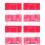 16 Pcs Self-Adhesive Acrylic Hasp Buckle Flat Mount Clasp Latch 3