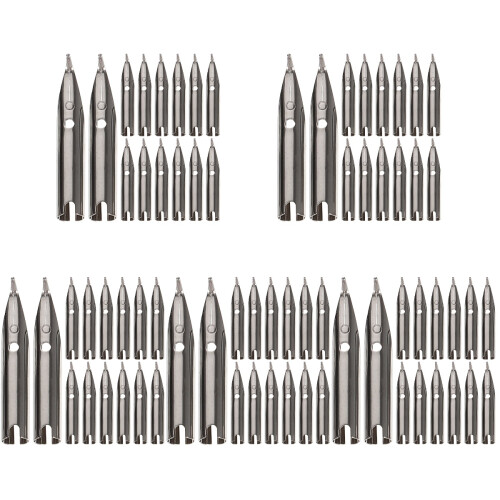 75 Pcs Universal Fountain Pen Nibs Replacement Tips For Students 1