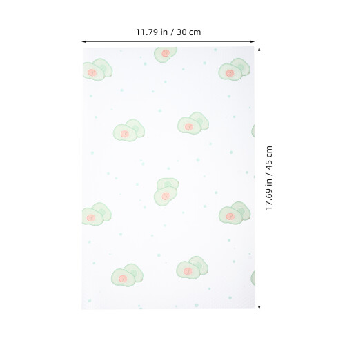 8 Pcs Washable Refrigerator Mats Avocado Printed For Fridge Drawers 2