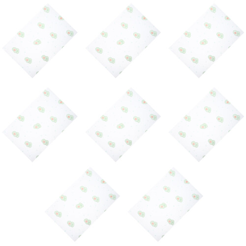 8 Pcs Washable Refrigerator Mats Avocado Printed For Fridge Drawers