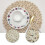 Weave Placemat Corn Husk Round Insulation Coaster Tableware Mat 11