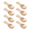 10pcs wooden salt spoons mini scoop short handle kitchen tools 2