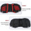 Practical Rear Shelf Frame Saddle Bag Large Dual Compartment Red Black 10