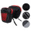 Practical Rear Shelf Frame Saddle Bag Large Dual Compartment Red Black 7