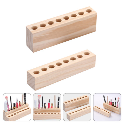 2Pcs Desktop Cosmetics Rack For Lipstick And Eyebrow Pencil Storage 1