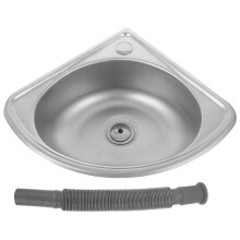 Rv Washing Sink Stainless Steel Single Bowl Corner Basin