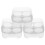 3Pcs 4-Lattice Egg Storage Tray Holder For Household Use White 5