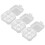 3Pcs 4-Lattice Egg Storage Tray Holder For Household Use White 7