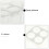 3Pcs 4-Lattice Egg Storage Tray Holder For Household Use White 10