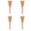 4Pcs Bamboo Pan Brush Long Handle Wok Cleaning Kitchen Tool 7