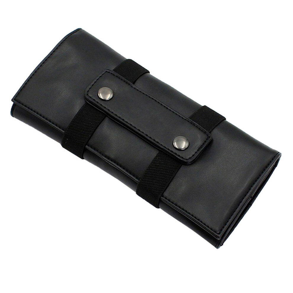 Villcase Unisex Black Portable Hair Scissor Bag Foldable Barber Tool Pouch