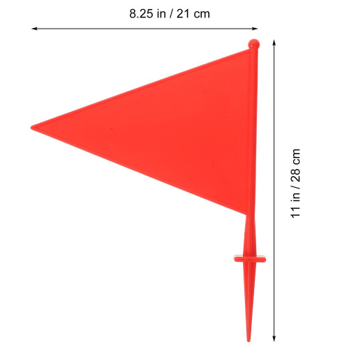 6Pcs Marking Flags For Lawn Sprinkler Irrigation Mini Triangle 1