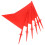 6Pcs Marking Flags For Lawn Sprinkler Irrigation Mini Triangle 10