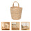 Seagrass Hanging Wall Basket For Storage And Home Decor 10