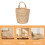 Seagrass Hanging Wall Basket For Storage And Home Decor 7