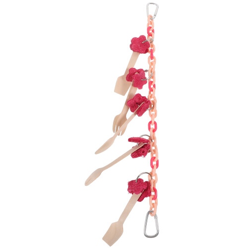 2Pcs Parrot Chewing Toy Hanging Bird Cage Accessory 1