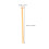 12pcs 25cm portable round bead head knitting needles carbonized 2