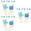 24 Pcs Reusable Drinking Straw Caps Cartoon Cactus Tips 9