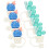 24 Pcs Reusable Drinking Straw Caps Cartoon Cactus Tips 2