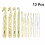 12Pcs Abs Plastic Crochet Set Knitting Tools For Practice Professional 6