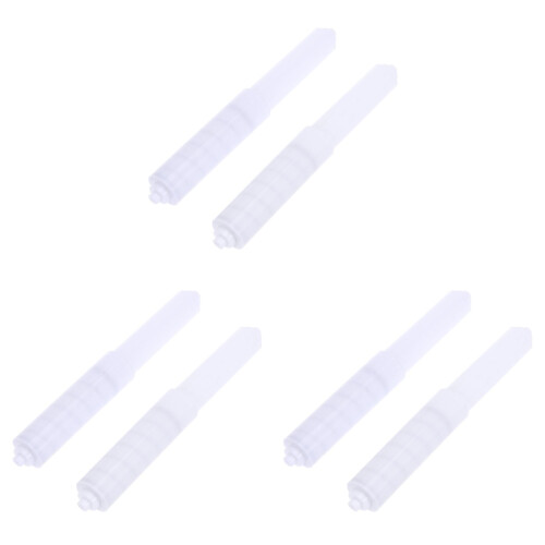6 Pcs Plastic Spring-Loaded White Toilet Paper Roller Replacement 2