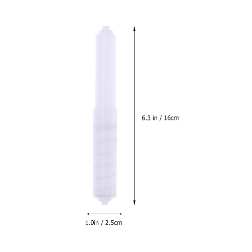 6 Pcs Plastic Spring-Loaded White Toilet Paper Roller Replacement 1