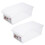 2Pcs Transparent Fridge Fruit Container Kitchen Organizer 4